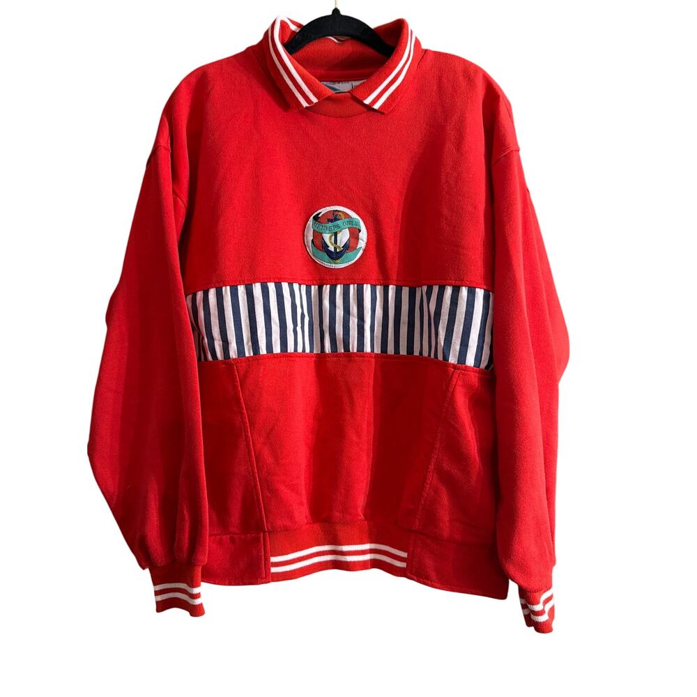 Member's Only Crest Pullover Collared Sweatshirt … - image 1